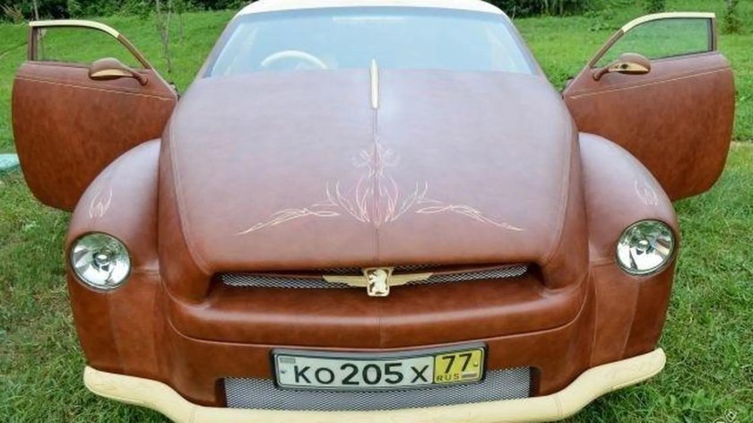 Тойота обтянутая кожей бизона