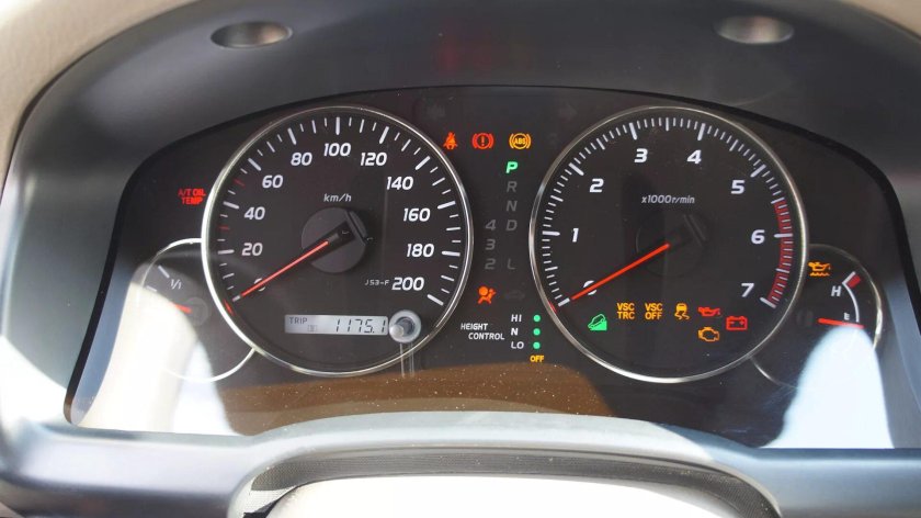 Prado 120 приборная панель