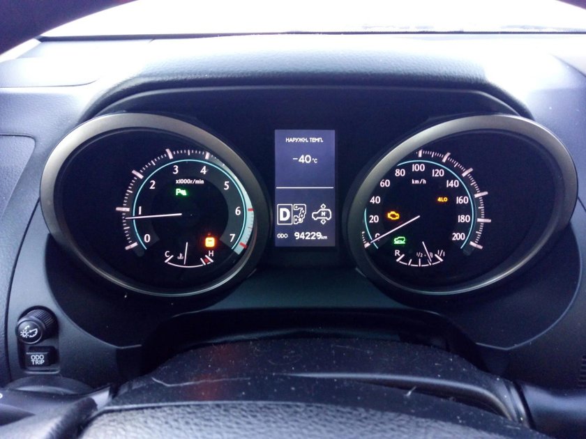 4lo мигает Land Cruiser 200