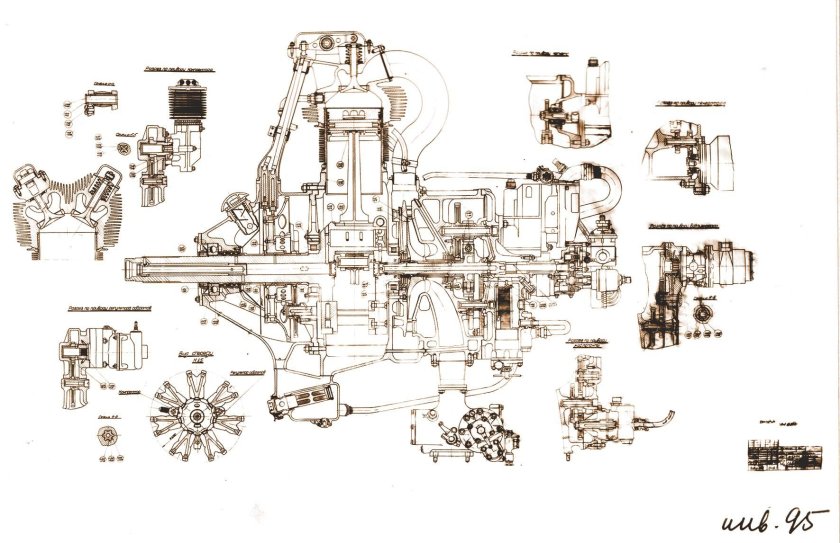 Чертежи мотора м-11