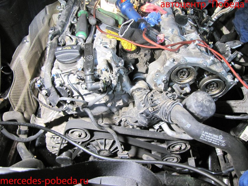 Mercedes двигатель GLK 300 ремень