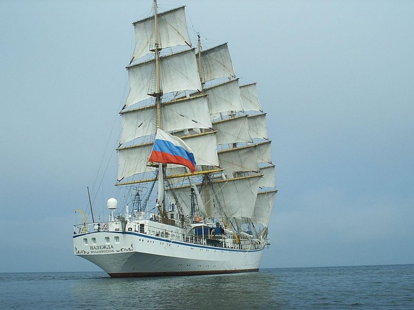 Надежда Фрегат учебный парусные Фрегаты России