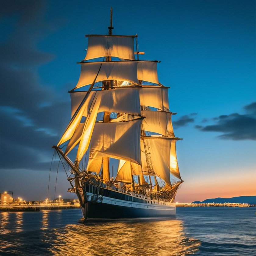 Красивые парусные корабли