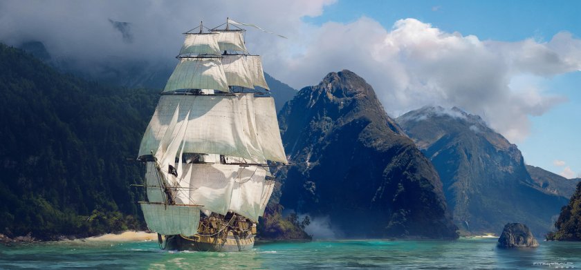 Картина Летучий голландец Айвазовского