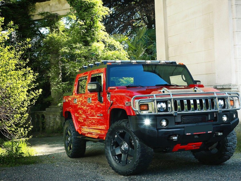 Hummer h2 Red