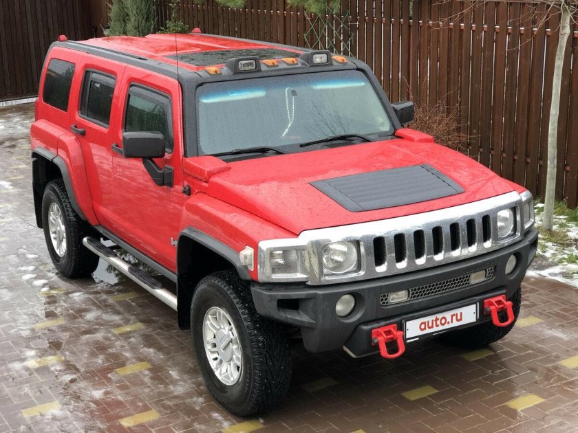 Hummer h3 красный