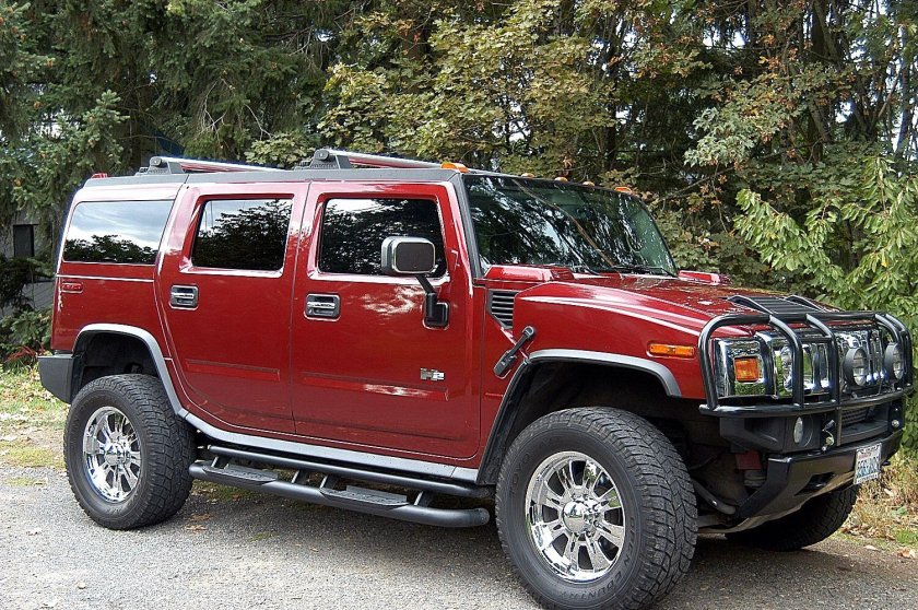 Hummer h2 Red