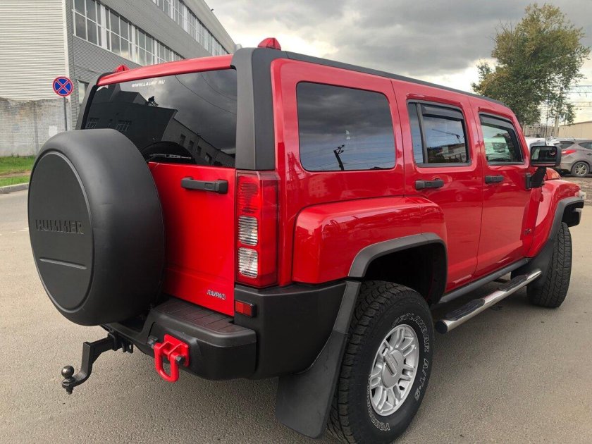 Hummer h3 красный