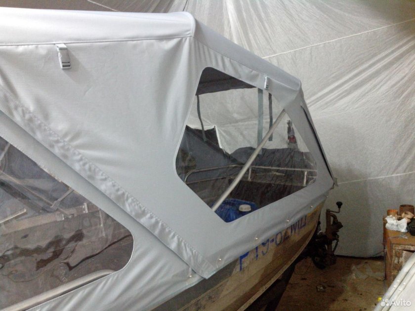 Ходовой тент на лодку Виндбот 38м