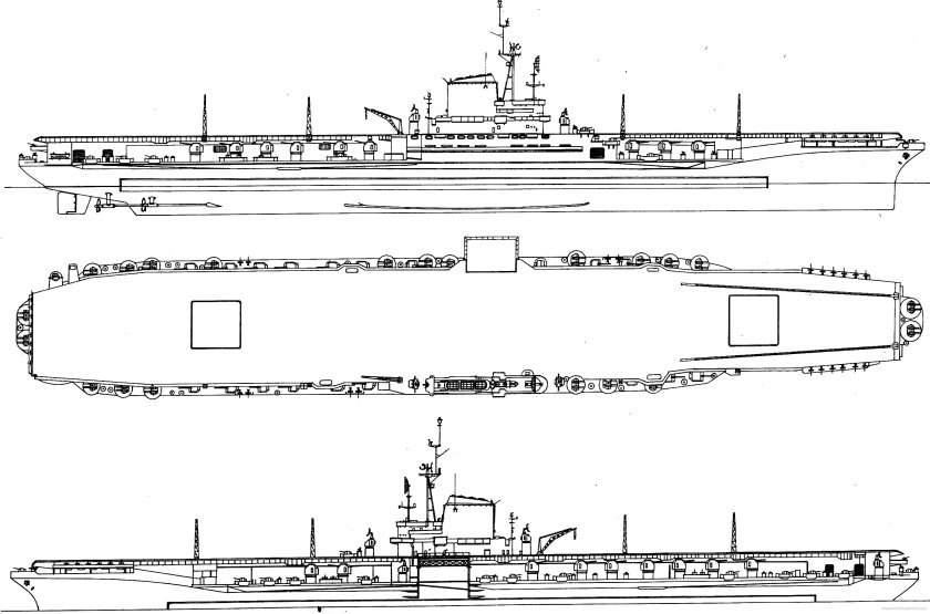Авианосец Midway 1945