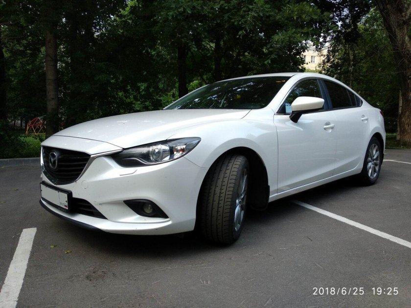 Мазда 6 GJ белый перламутр