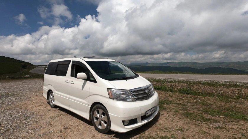 Тойота альфард белый