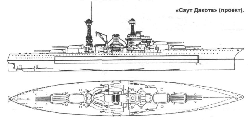Линкор Саут Дакота 1920