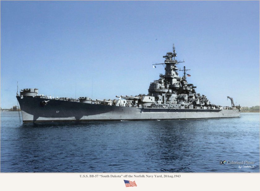 Линкор USS South Dakota