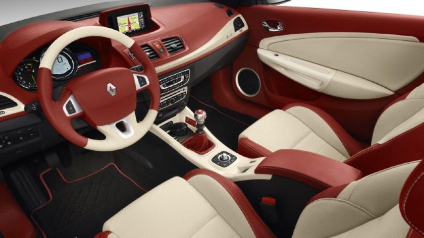 Меган 2 кабриолет красный салон