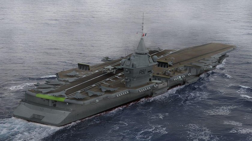 Porte-avions 2 (pa2) ВМС Франции чертеж