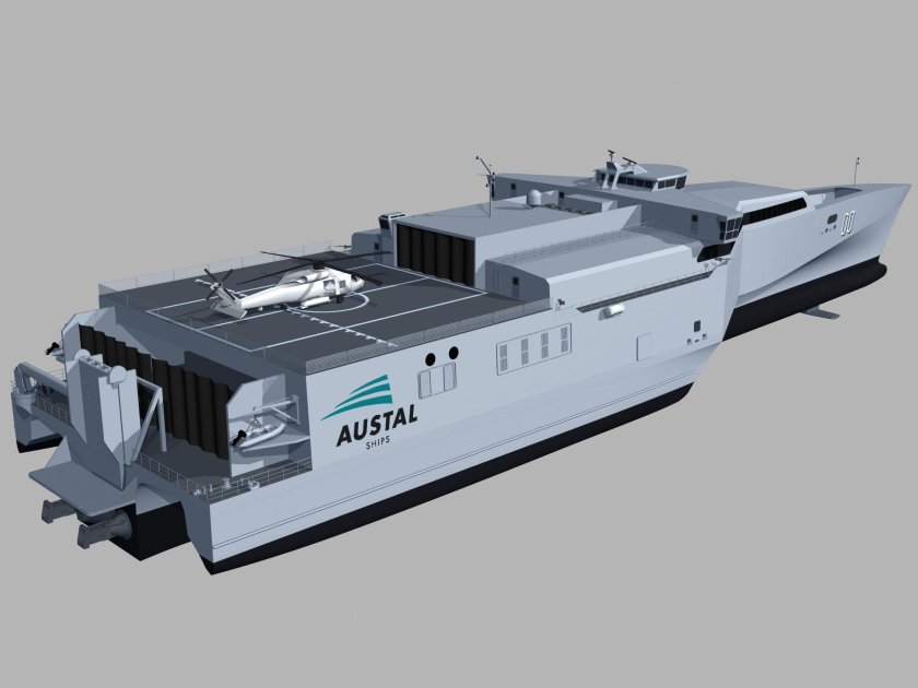 Авианосец тримаран будущего