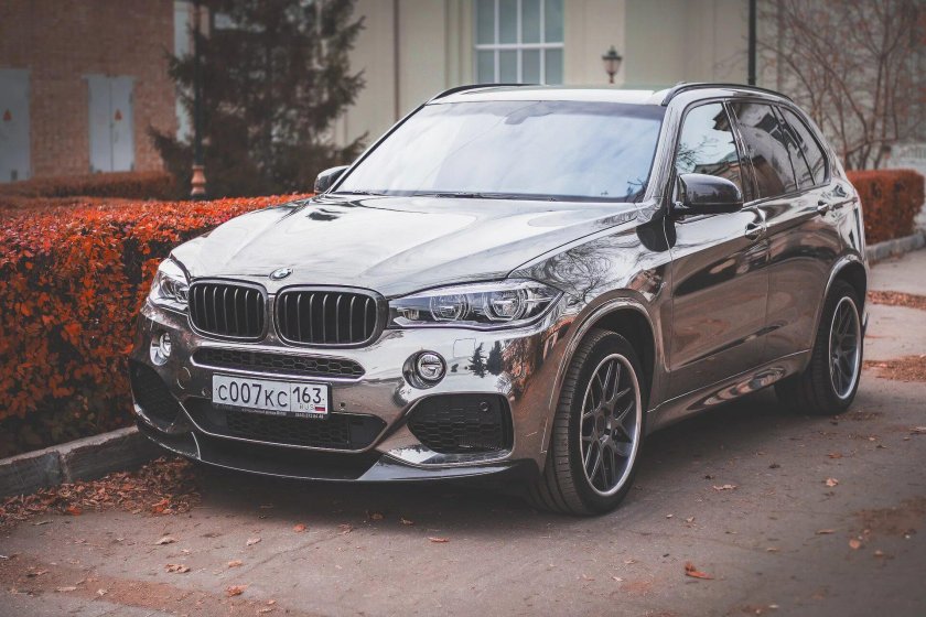 БМВ х5 чёрный хром