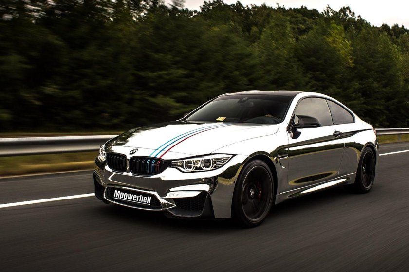 BMW m4 хромированный