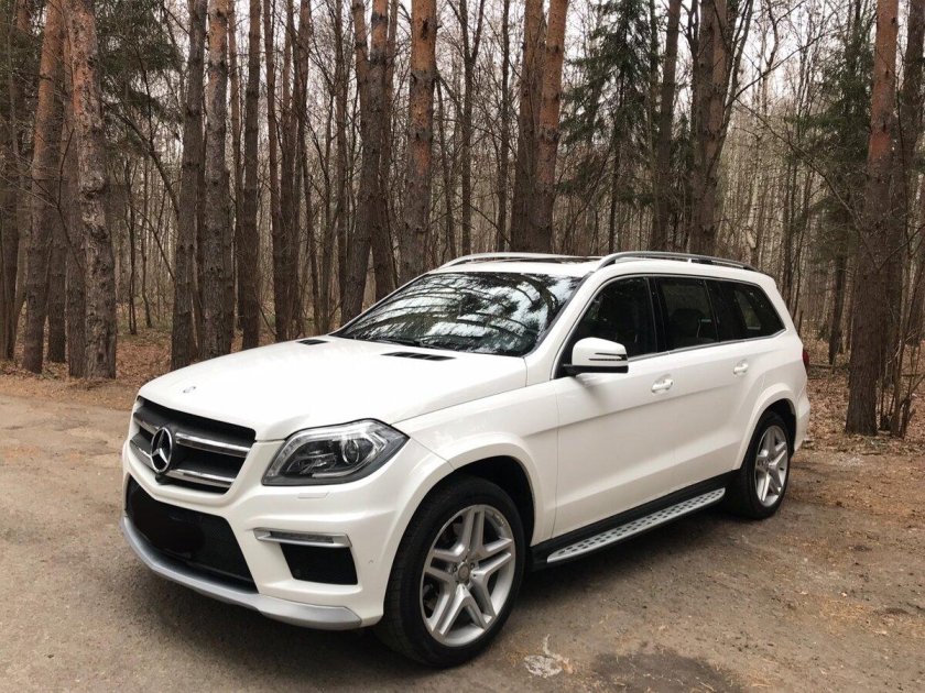 Mercedes gl x166 белый