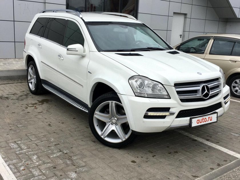 Mercedes gl x164 белый