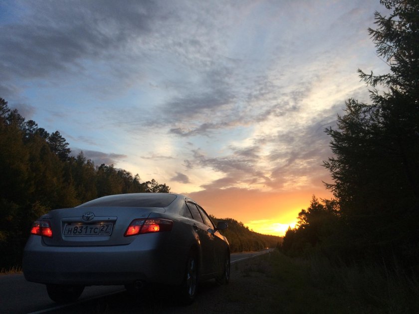 Камри 3.5 на закате