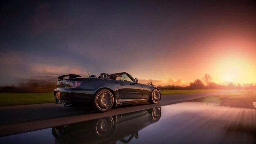 Кабриолет на закате