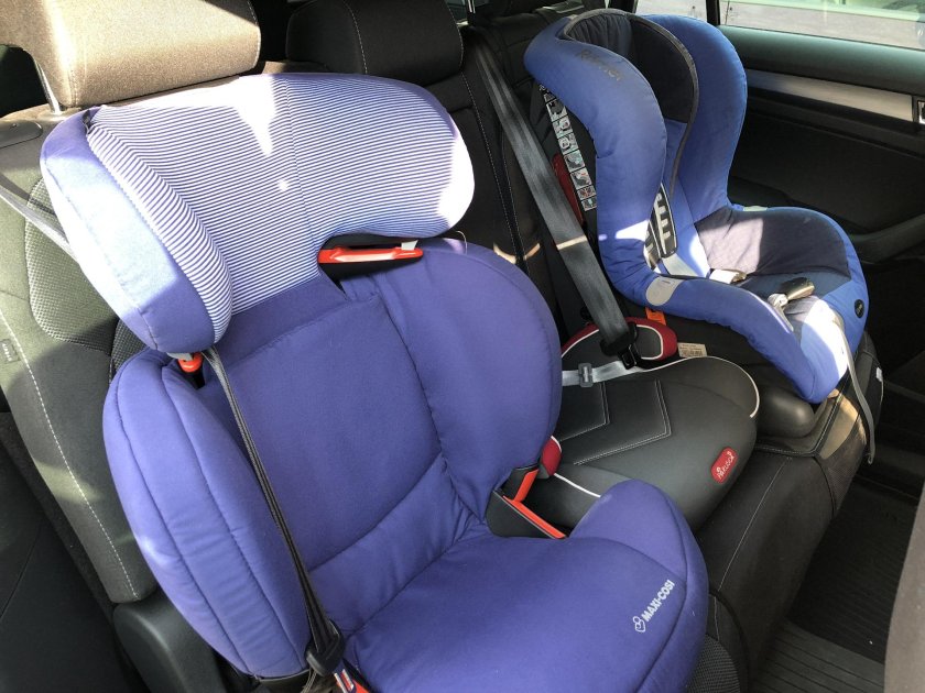 Skoda Kodiaq 3 детских кресла