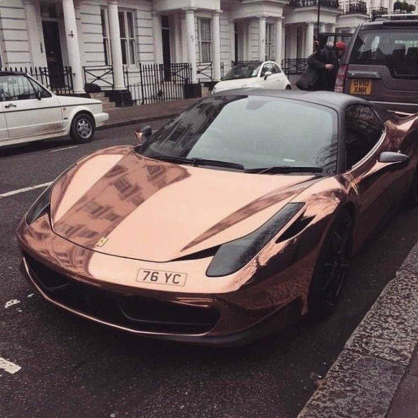 Ламборджини авентадор розовое золото