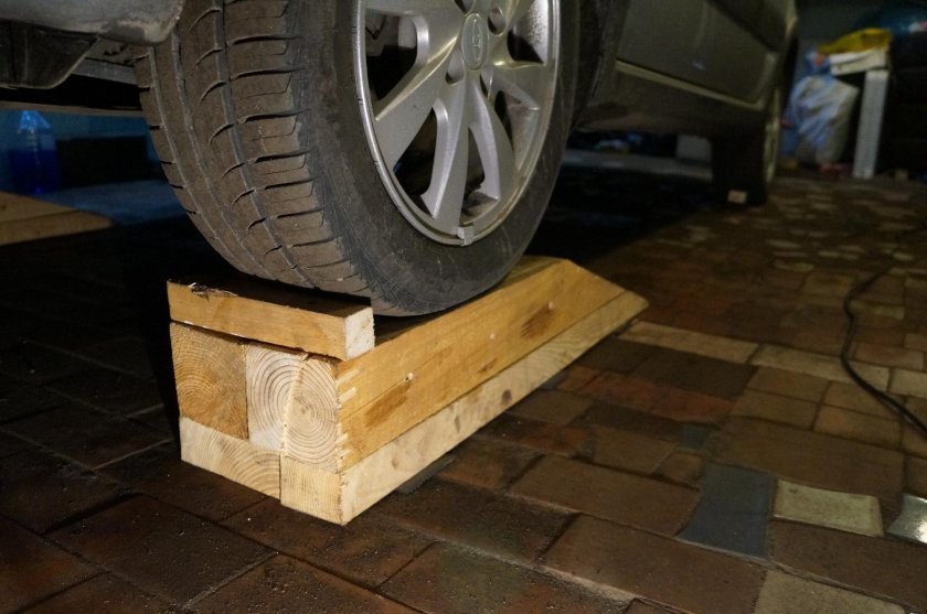 Эстакада из бруса 150х150