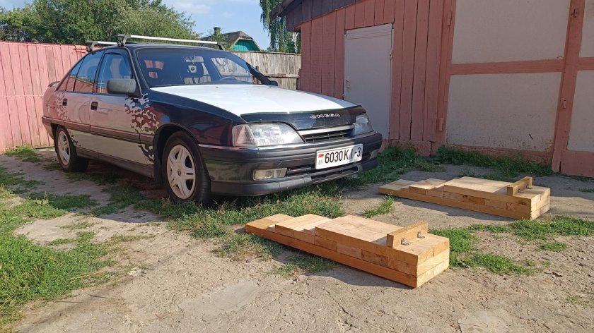 Эстакада из колесных дисков