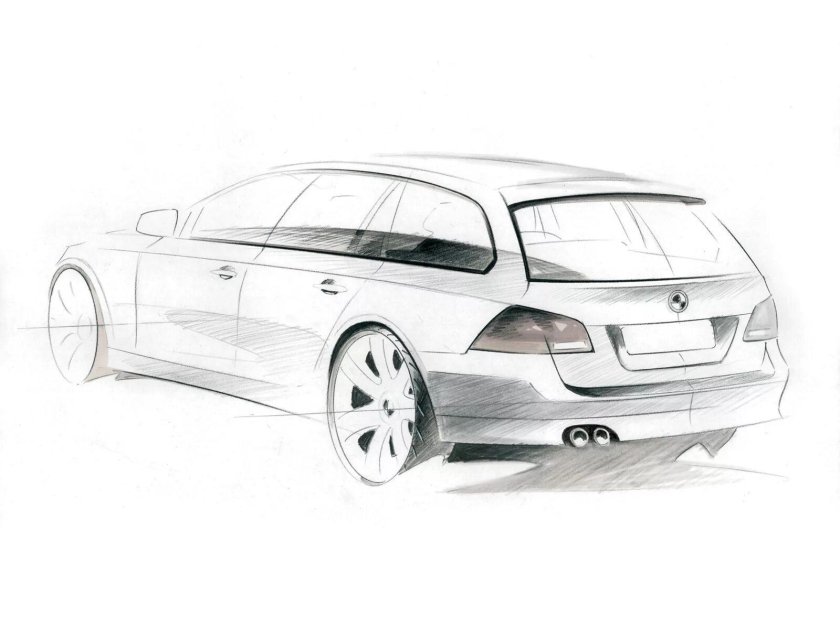 BMW e60 drawing