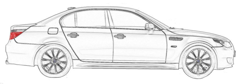 Бмв м5 е60 чертеж