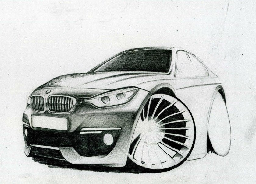 Машина BMW x7 risovat