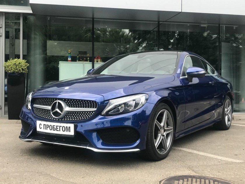 Мерседес синий c205