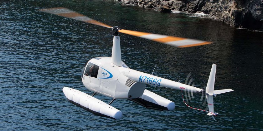 Robinson r44 с поплавками
