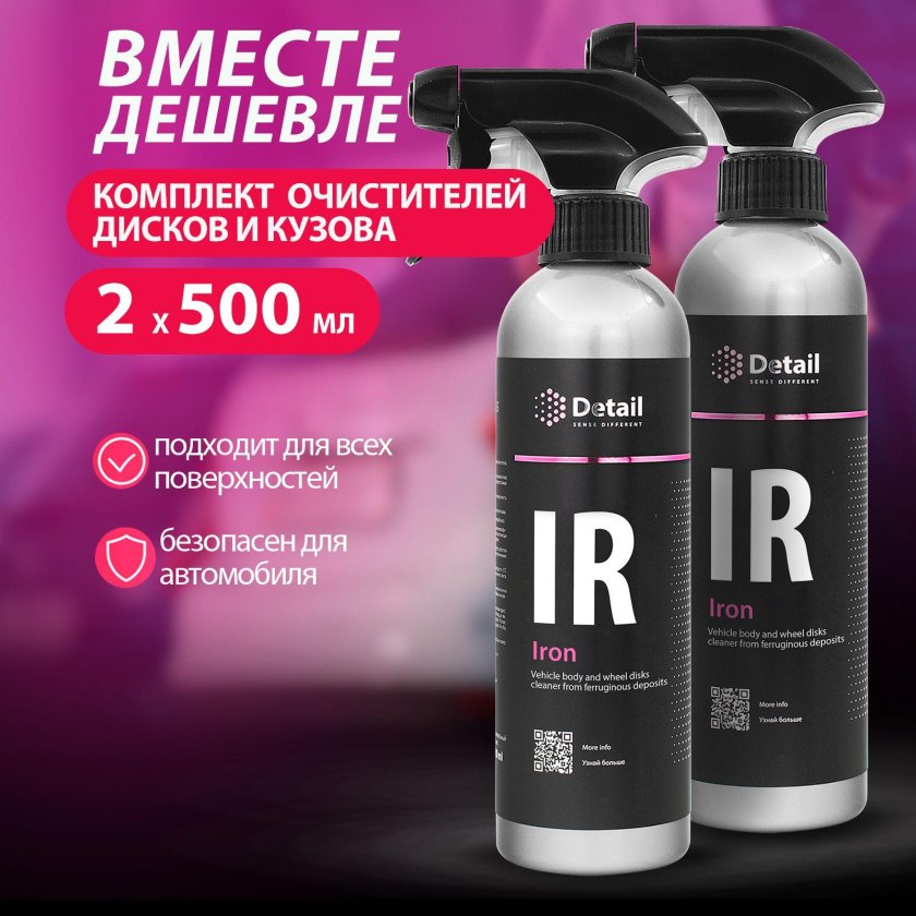 Очиститель дисков и кузова автомобиля iron 500 мл