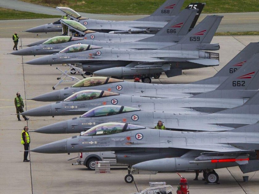 Истребители f-16 ВВС Норвегии