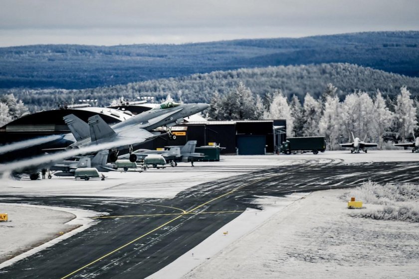 Авиабаза Рованиеми Финляндия