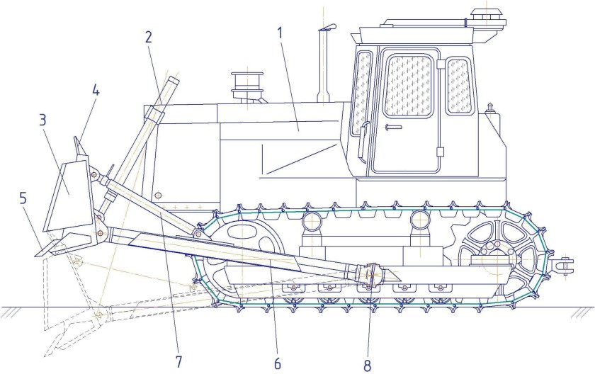Т-330 бульдозер технические характеристики