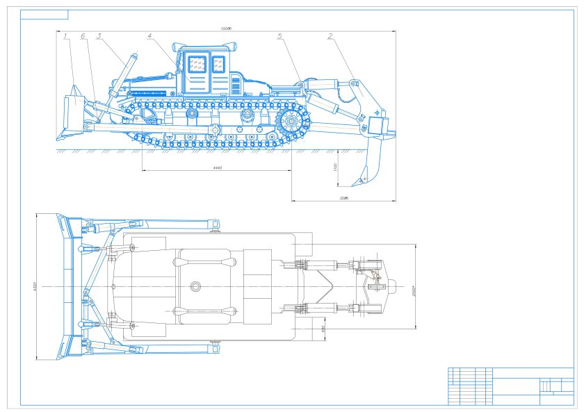 Ширина отвала ДЭТ-250