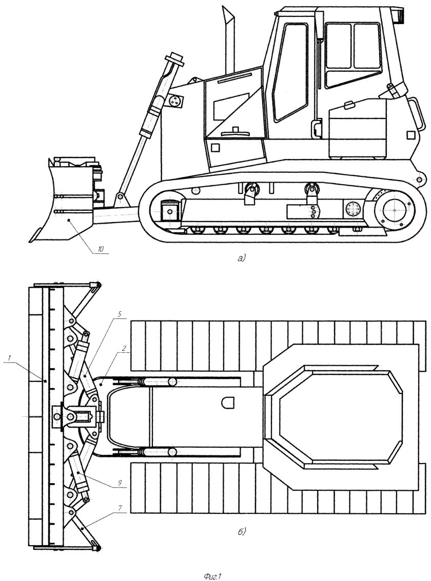 Бульдозер Комацу чертеж