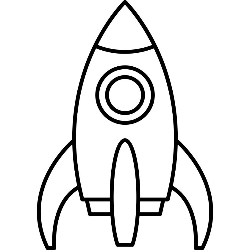 Раскраска ракета