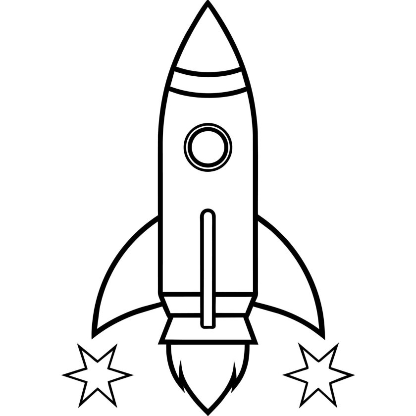 Раскраска ракета