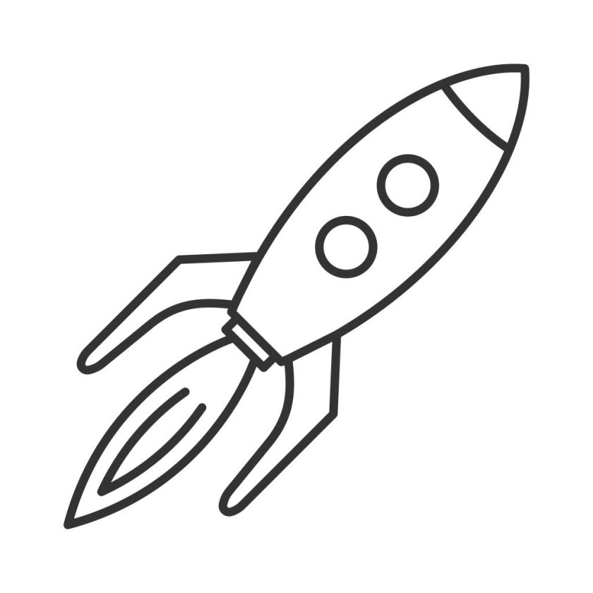 Ракета раскраска