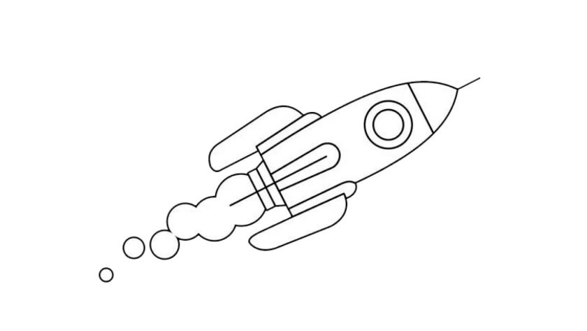 Ракета рисунок