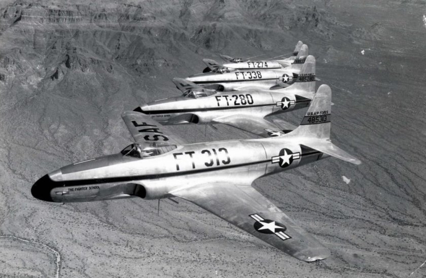 Lockheed f-80 c «shooting Star» в 1950 году