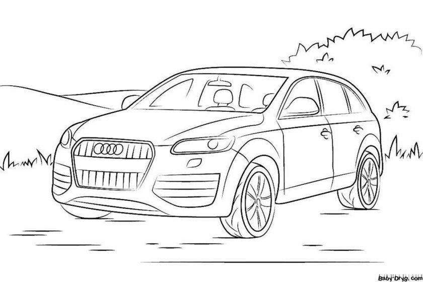 Audi q5 рисунок