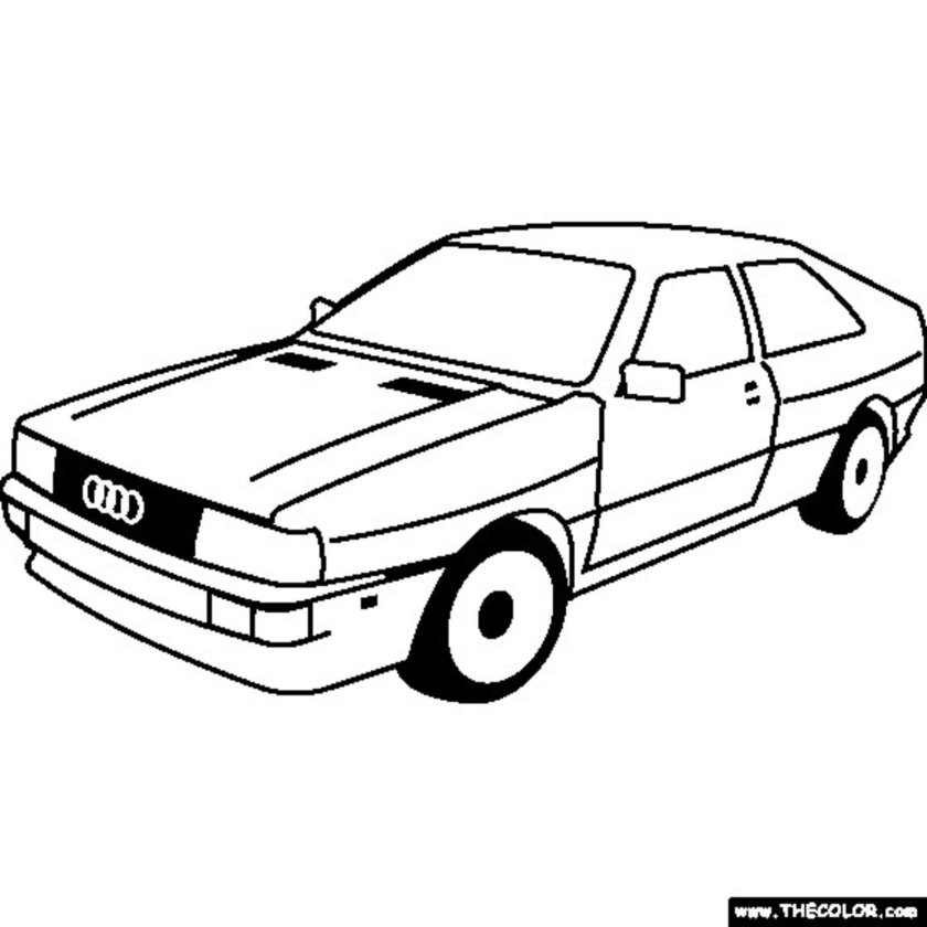 Audi Coupe quattro скетч