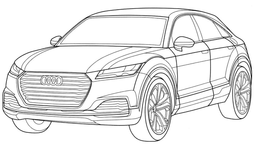 Раскраска Ауди q8